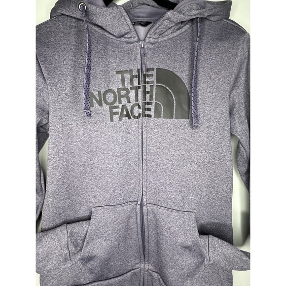 The North Face Full Zip Womens Purple Big Logo Jacket Sz Medium - Picture 2 of 9